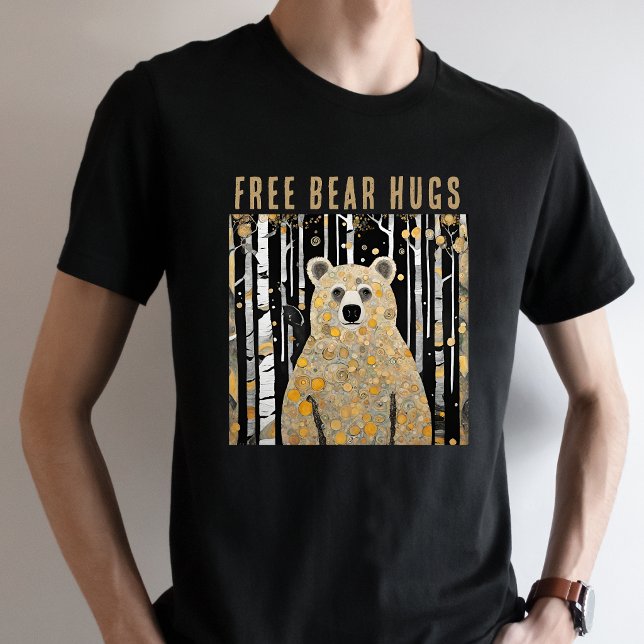 Camiseta Abraço de Urso Engraçado Grátis  (Criador carregado)