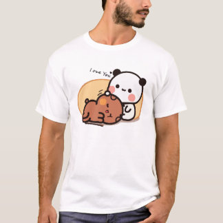 Camiseta abraço de urso panda