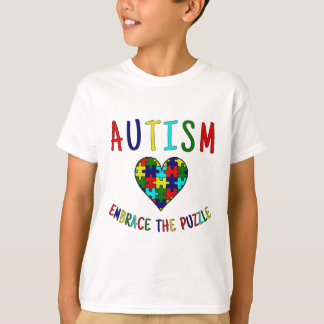 Camiseta Abraço do autismo o quebra-cabeça