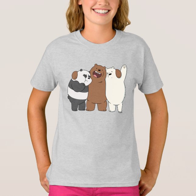Camiseta Abraço do Grupo Bare Bears (Frente)