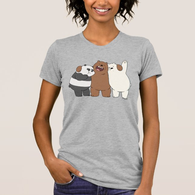 Camiseta Abraço do Grupo Bare Bears (Frente)