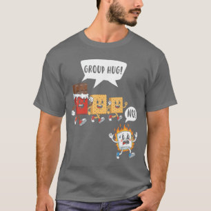 Camiseta Abraço em Grupo Chocolate Marshmallow Fã de Smores