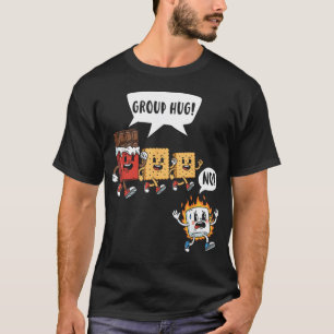 Camiseta Abraço em Grupo Chocolate Marshmallow Funny Smores