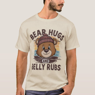 Camiseta Abraços de Design do Orgulho de Urso e Borracha In