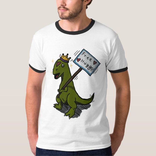 Camiseta Abraços de Dino! (Frente)