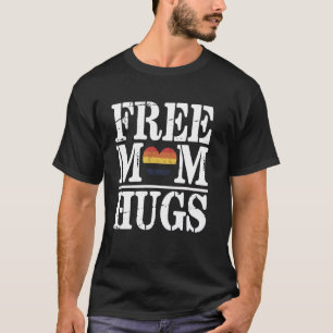 Camiseta Abraços de Mãe Grátis LGBT Orgulho Parada Aliado F
