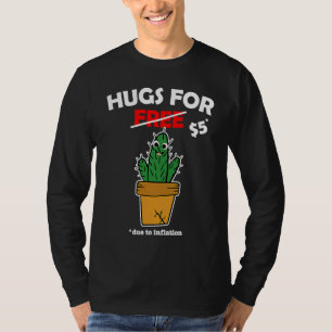 Camiseta Abraços de namorados de cacto em forma de cacto Gr