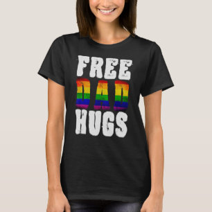 Camiseta Abraços de Pai Gratuitos, Ally Mãe Garota Arco-Íri