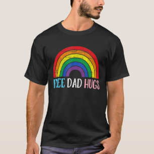 Camiseta Abraços de Pai Livre Orgulho Arco-Íris Lgbt Suport