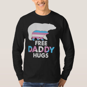 Camiseta Abraços de Pai Livre Transgênero Urso Arco-Íris Lg