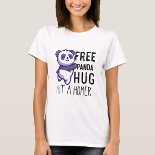 Camiseta Abraços de Panda Grátis Batem Um Homer Presentes p