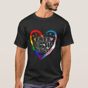 Camiseta Abraços De Sis Gratuitos Com Arco-Íris E Fla Trans