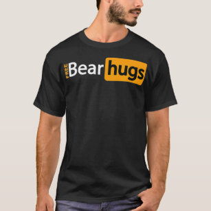 Camiseta Abraços de Urso Livre e Engraçados Abraços de Gay 