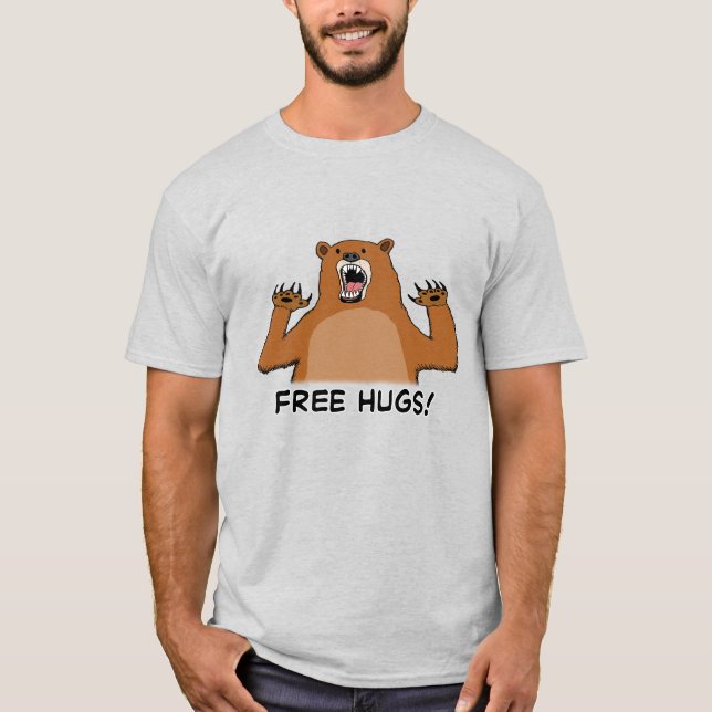 Camiseta Abraços de urso livres engraçados (Frente)