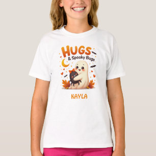Camiseta Abraços e Insetos Spooky Fantasmas do Dia das Brux
