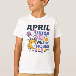 Camiseta Abraços e Narizes Molhados de Abril - Cachorro e A