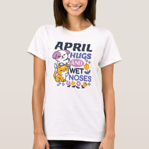 Camiseta Abraços e Narizes Molhados de Abril - Cachorro e A