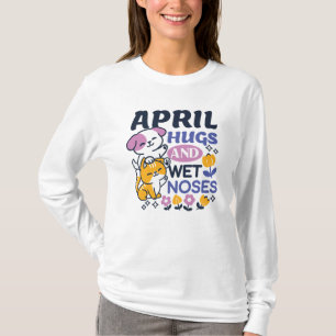 Camiseta Abraços e Narizes Molhados de Abril - Cachorro e A