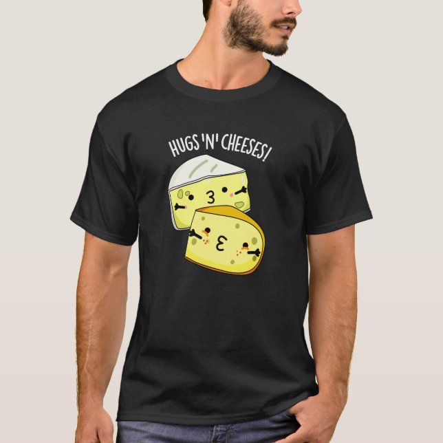 Camiseta Abraços E Queijos Queijos Engraçados Queijo Engraç (Frente)