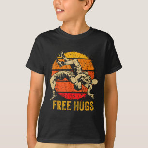 Camiseta Abraços engraçados de luta livre Mãe de luta livre