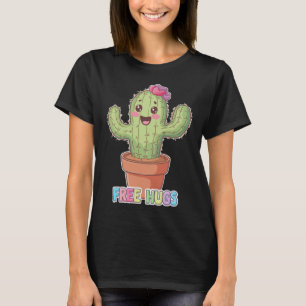 Camiseta Abraços grátis Cactus adoráveis e encantadores