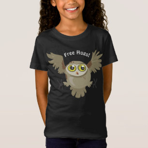 Camiseta Abraços Grátis! Chá de coruja