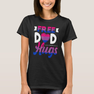 Camiseta Abraços Grátis do Papai Bandeira Bissexual Dia do 