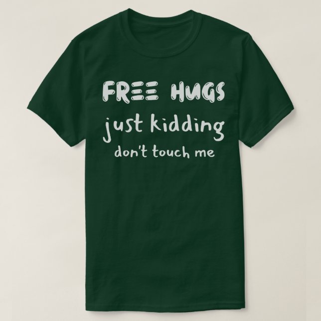 Camiseta abraços gratuitos (Frente do Design)