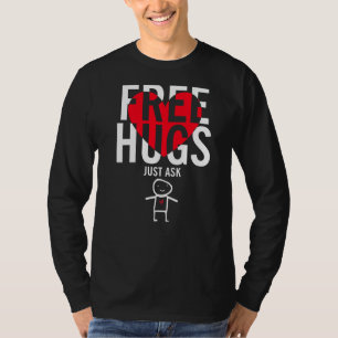 Camiseta Abraços Gratuitos Apenas Pergunte
