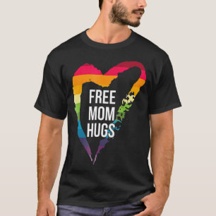 Camiseta abraços gratuitos da mãe na LGBT