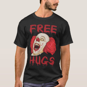 Camiseta Abraços Gratuitos Halloween Malvado Assassino Palh