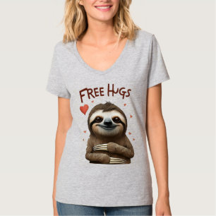 Camiseta Abraços Gratuitos Sloth Fofinho