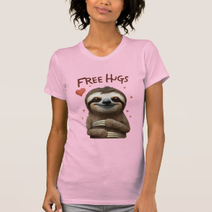 Camiseta Abraços Gratuitos Sloth Fofinho
