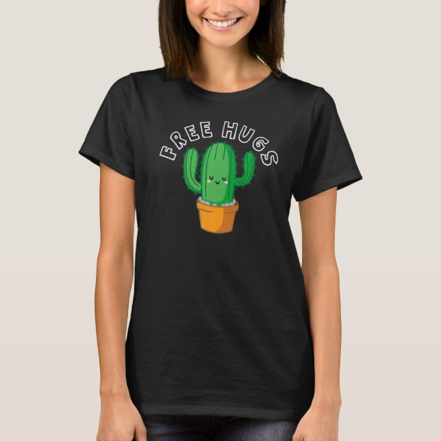 Camiseta Abraços Livres - Cactus Bonito. Cactus Lovers Prem (Frente)