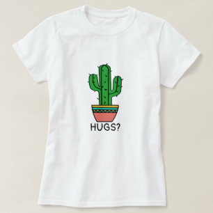Camiseta Abraços Personalizáveis? Cactus Funny Cactus T-s