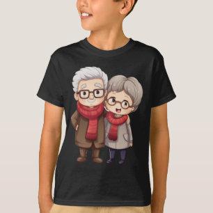 Camiseta Abraços quentes da vovó e do vovô