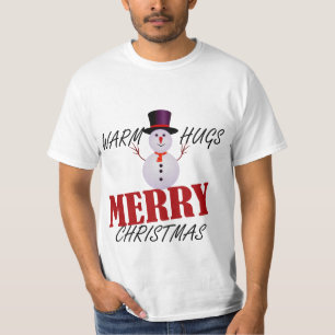 Camiseta Abraços Quentes Feliz Natal