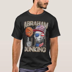 Camiseta Abraham Dunking Abe Lincoln Basbol Patriótico 4