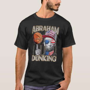 Camiseta Abraham Dunking Abe Lincoln Basbol Patriótico 4