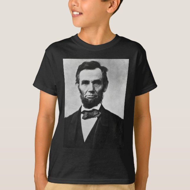 Camiseta Abraham Lincoln: 16º Presidente da América (Frente)