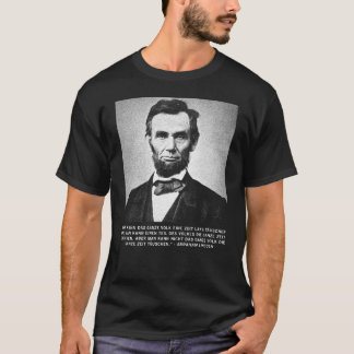 Camiseta Abraham Lincoln Citação - Língua Alemã