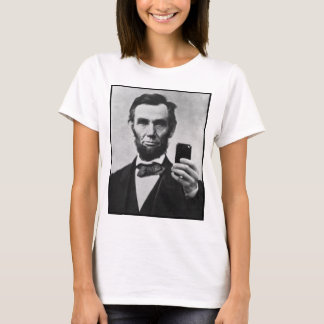 Camiseta Abraham Lincoln com telemóvel