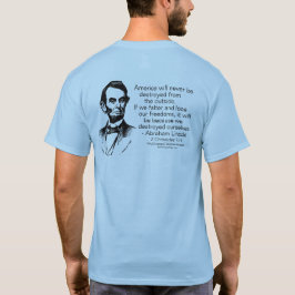 Camiseta Abraham Lincoln - destrua-se