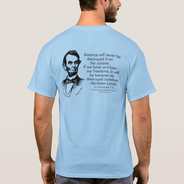 Camiseta Abraham Lincoln - destrua-se (Verso)
