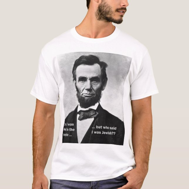 Camiseta Abraham Lincoln era judaico (Frente)