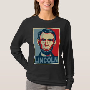 Camiseta Abraham Lincoln EUA Presidente Estilo Esperança
