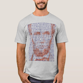 Camiseta Abraham Lincoln & Gettysburg Endereço em Vermelho 