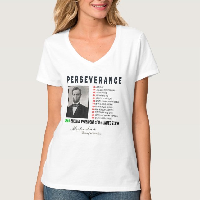 CAMISETA ABRAHAM LINCOLN INSPIRATIVO (Frente)