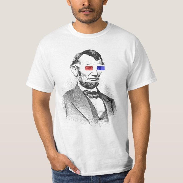 Camiseta Abraham Lincoln no t-shirt 3D (Frente)