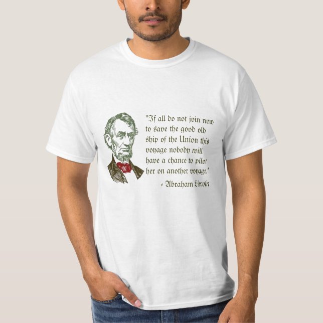 Camiseta Abraham Lincoln no t-shirt da liberdade (Frente)